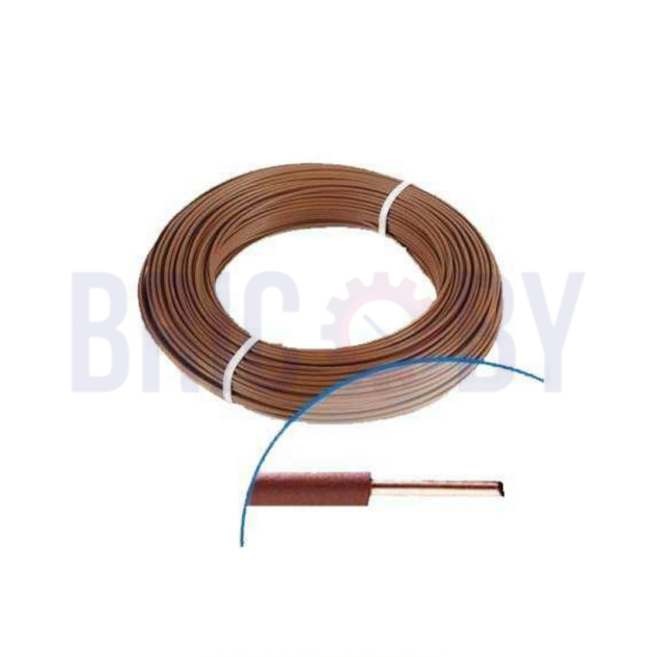 Fil rigide CHAKIRA H07VU4 marron 4 mm², bobine de 100 m, isolé PVC pour installation électrique fixe