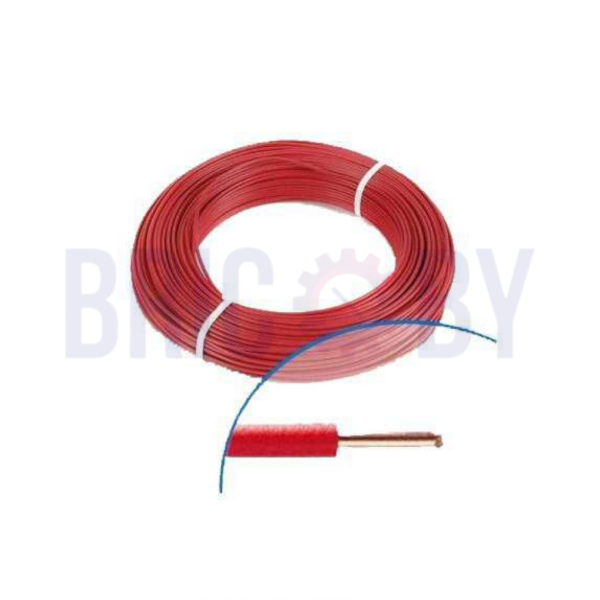 Fil rigide CHAKIRA H07VU4 rouge 4 mm², bobine 100 m, câble électrique phase en cuivre rigide