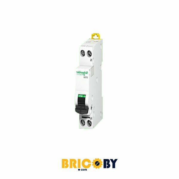 Bricoby.com - DISJONCTEUR MODULAIRE 1P+N 10A SCHNEIDER