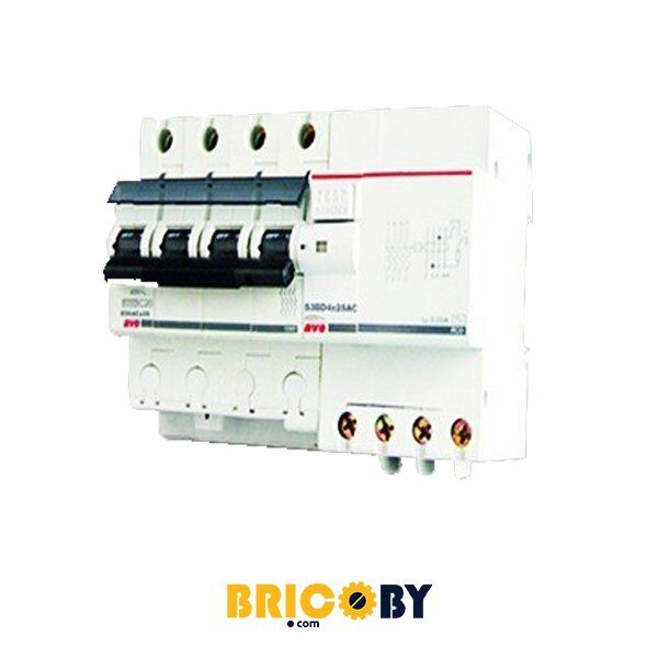 Bricoby.com - DISJONCTEUR DIFFERENTIEL 4POLES 50A 30MA SOMEF