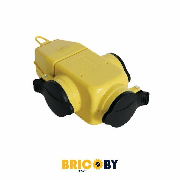 Bricoby.com - BLOC MULTIPRISE 3 PRISES 2P+T IP44 PERE