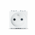 Bricoby.com - PRISE 2P+T AVEC PROTEGE BLANC ALPHA - BRICOBY Meilleur Prix Tunisie