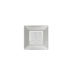 Bricoby.com - PLAQUE CARRÉE 2MODULES SILVER ALPHA - BRICOBY Meilleur Prix Tunisie