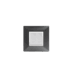 Bricoby.com - PLAQUE CARRÉE 2MODULES NOIR MÉTALLISÉ ALPHA - BRICOBY Meilleur Prix Tunisie