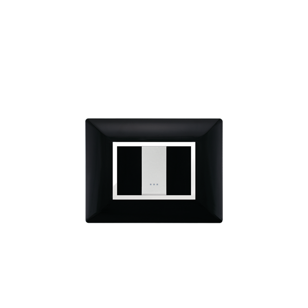 Bricoby.com - PLAQUE RECTANGULAIRE 1MODULE NOIR ALPHA - BRICOBY Meilleur Prix Tunisie