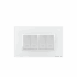 Bricoby.com - PLAQUE PRESTIGE EN VERRE BLANC 4MODULES ALPHA - BRICOBY Meilleur Prix Tunisie