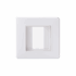 Bricoby.com - PLAQUE ÉTANCHE CARRÉE 1MODULE BLANC ALPHA - BRICOBY Meilleur Prix Tunisie