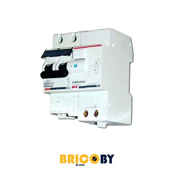 Bricoby.com - DISJONCTEUR DIFFERENTIEL 2POLES 10A 300MA SOMEF