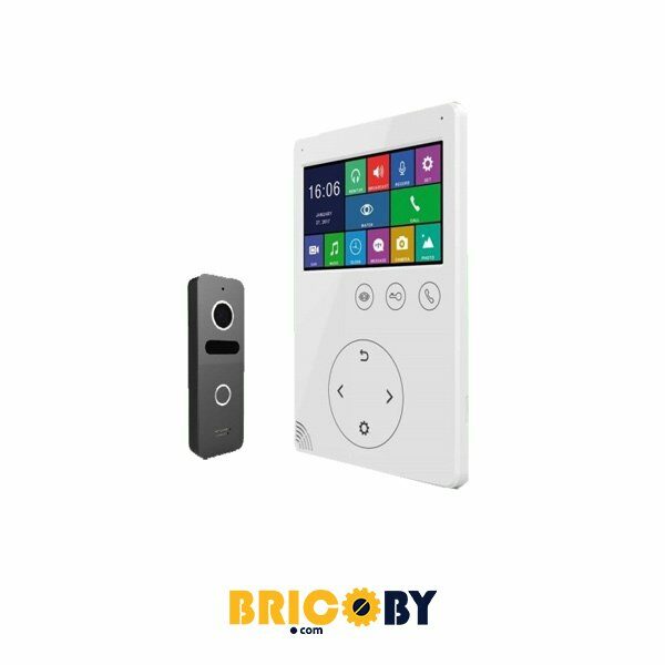 Bricoby.com - VIDEOPHONE STELLA X2 MONITEUR 4,3'' AVEC PLAQUE DE RUE LOTUS SOMEF