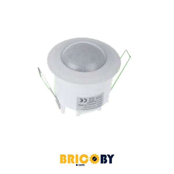 Bricoby.com - DETECTEUR DE MOUVEMENT INFRAROUGE ENCASTRE 360° IP20 ST40 BLANC EKOLED