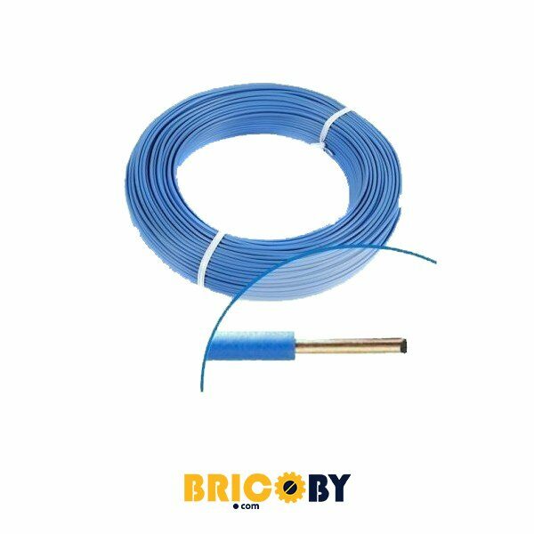 Bricoby.com - FIL RIGIDE H07VU2.5 BLEU 100M