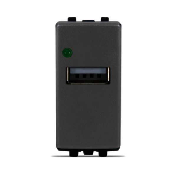 Bricoby.com - PRISE USB NOIR ALPHA - BRICOBY Meilleur Prix Tunisie