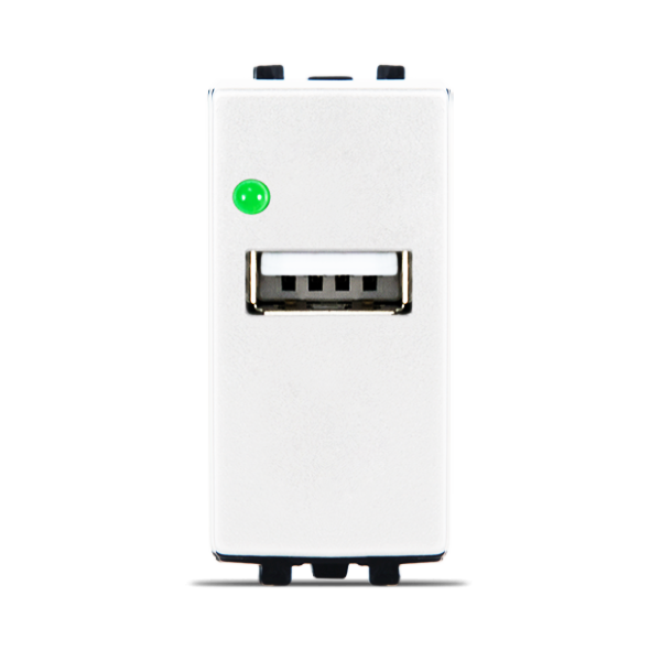 Bricoby.com - PRISE USB BLANC ALPHA - BRICOBY Meilleur Prix Tunisie