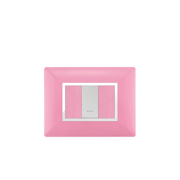 Bricoby.com - PLAQUE RECTANGULAIRE 1MODULE ROSE ALPHA - BRICOBY Meilleur Prix Tunisie