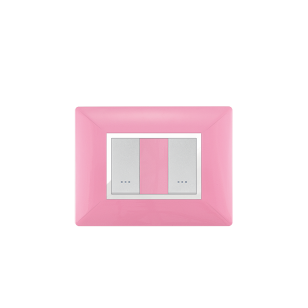 Bricoby.com - PLAQUE RECTANGULAIRE 2 MODULES ROSE ALPHA - BRICOBY Meilleur Prix Tunisie