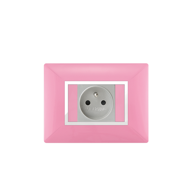 Bricoby.com - PLAQUE RECTANGULAIRE POUR PRISE ROSE ALPHA - BRICOBY Meilleur Prix Tunisie