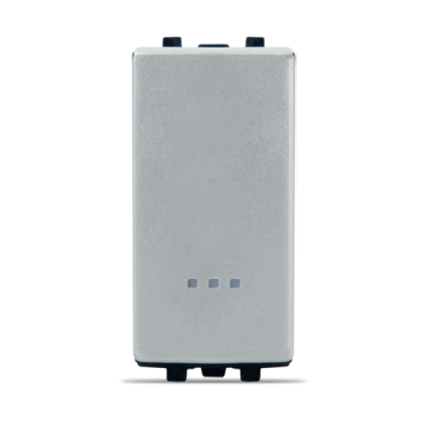 Bricoby.com - BOUTON POUSSOIR AVEC VOYANT 16A SILVER ALPHA - BRICOBY Meilleur Prix Tunisie