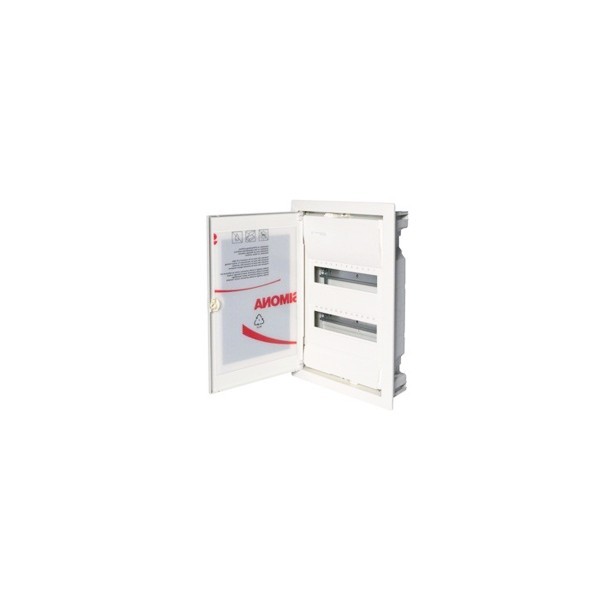 Bricoby.com - COFFRET ENCASTRÉ 24 MODULES 2/R PORTE BLANCHE HAGER - BRICOBY Meilleur Prix Tunisie