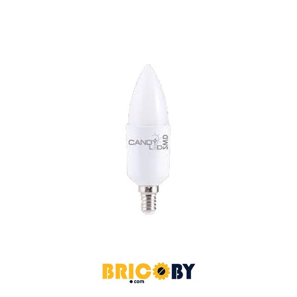 WWW.BRICOBY.COM LPE LED E14 4W CANDY LED WHITE WHITE
