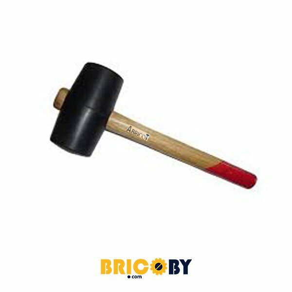 WWW.BRICOBY.COM MAILLET CAOUTCHOUC 600G ABRICOT