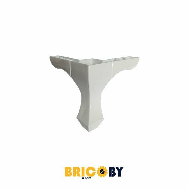 WWW.BRICOBY.COM PIED PLASTIQUE BLANC