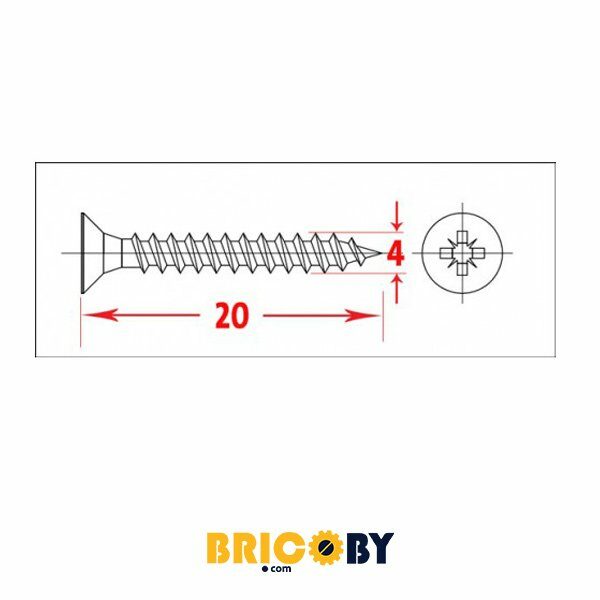 VIS AGLO 4X20 GALV (100 pcs)