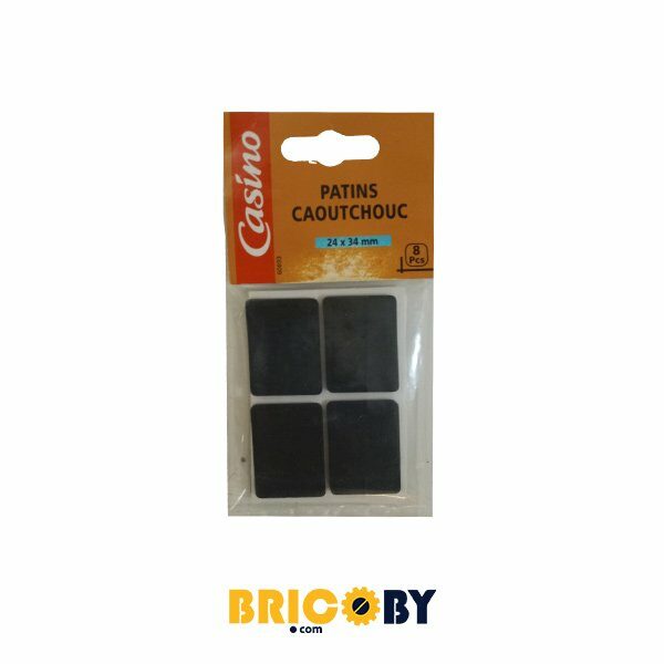 PATIN ADHÉSIF FEUTRE NOIR CARRE PM