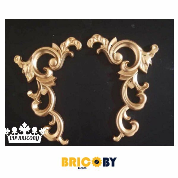 MOTIF DÉCORATIF DORÉ "16X11"CM