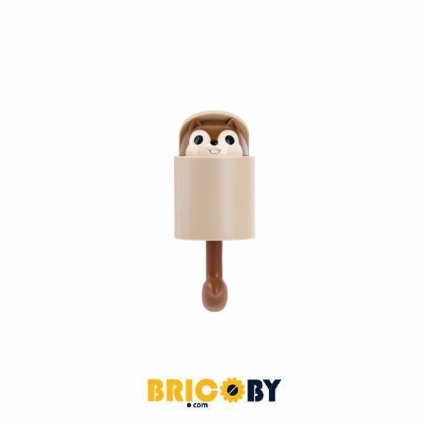 CROCHET ADHÉSIF DÉCORATIF MARRON