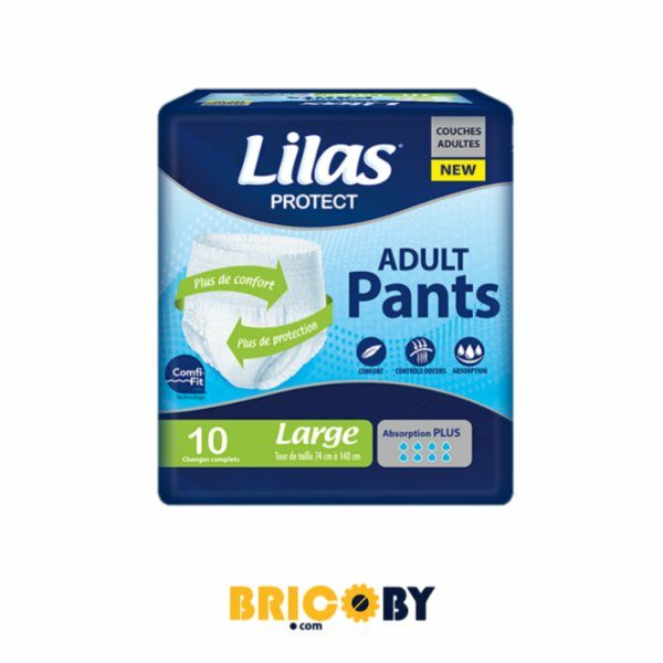 COUCHE PANTS LARGE 10 LILAS