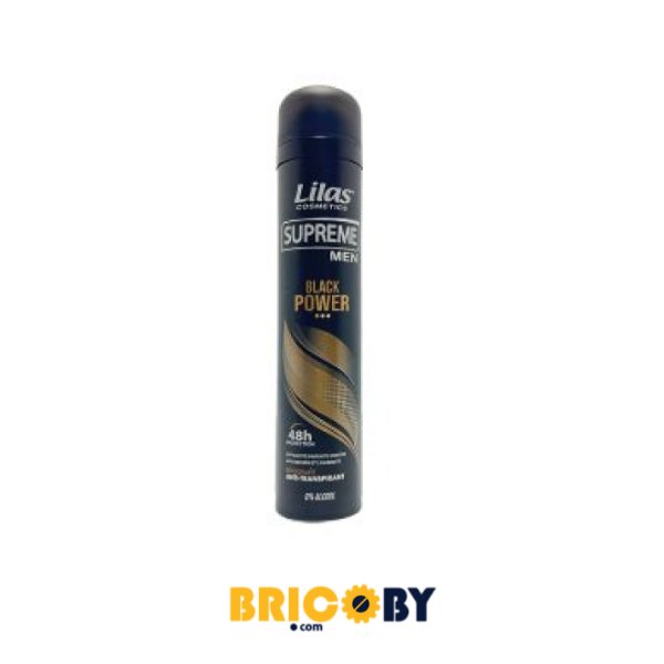 DEODORANT BLACK POWER 200ML SUP LILAS