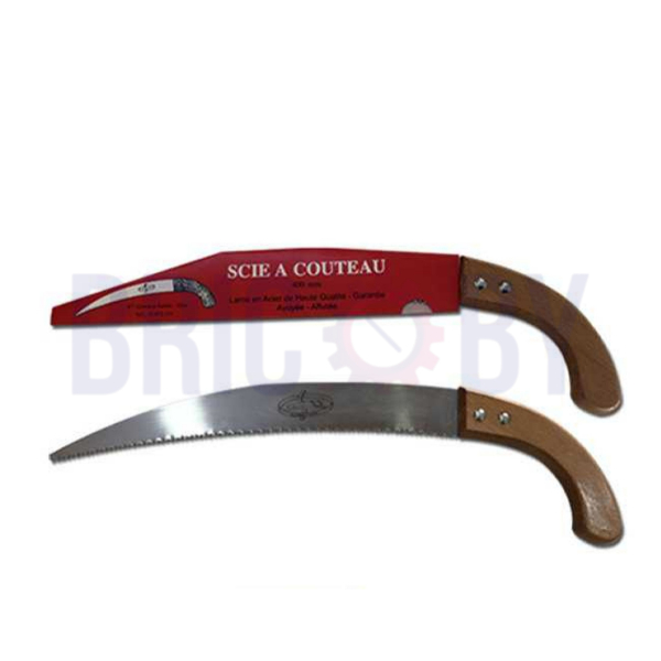 Scie jardinier OMSA 400 mm avec lame acier et manche ergonomique