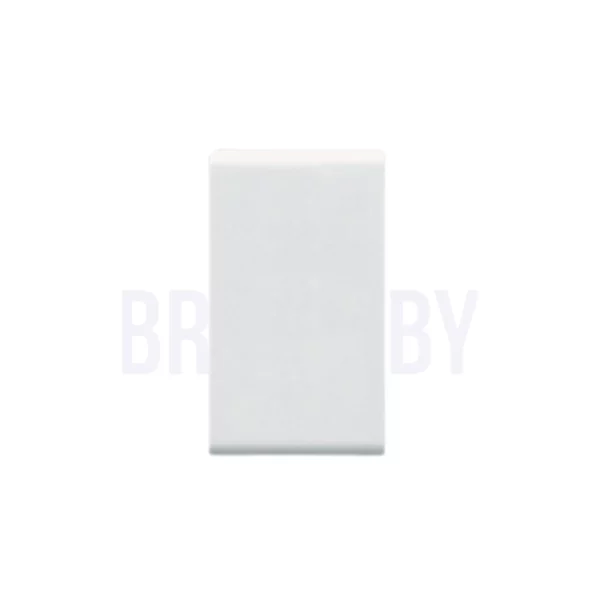 Bouton poussoir 16A blanc ALPHA avec voyant lumineux.