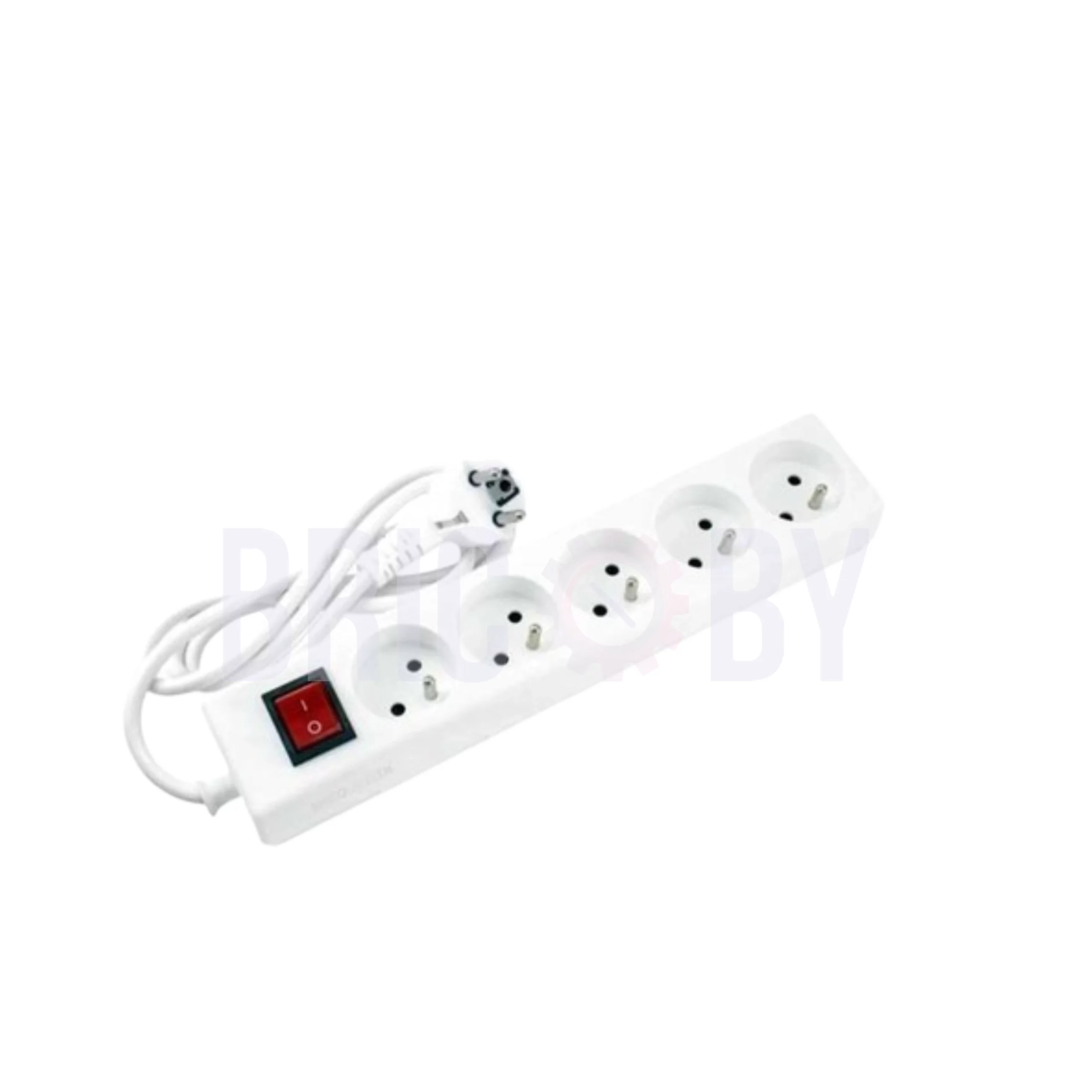 Bloc multiprise 5 prises 2P+T avec interrupteur SIMEF, câble 1,40 m.