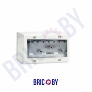 Boite Apparente 6 Modules Blanche Alignée SYS45 SOMEF