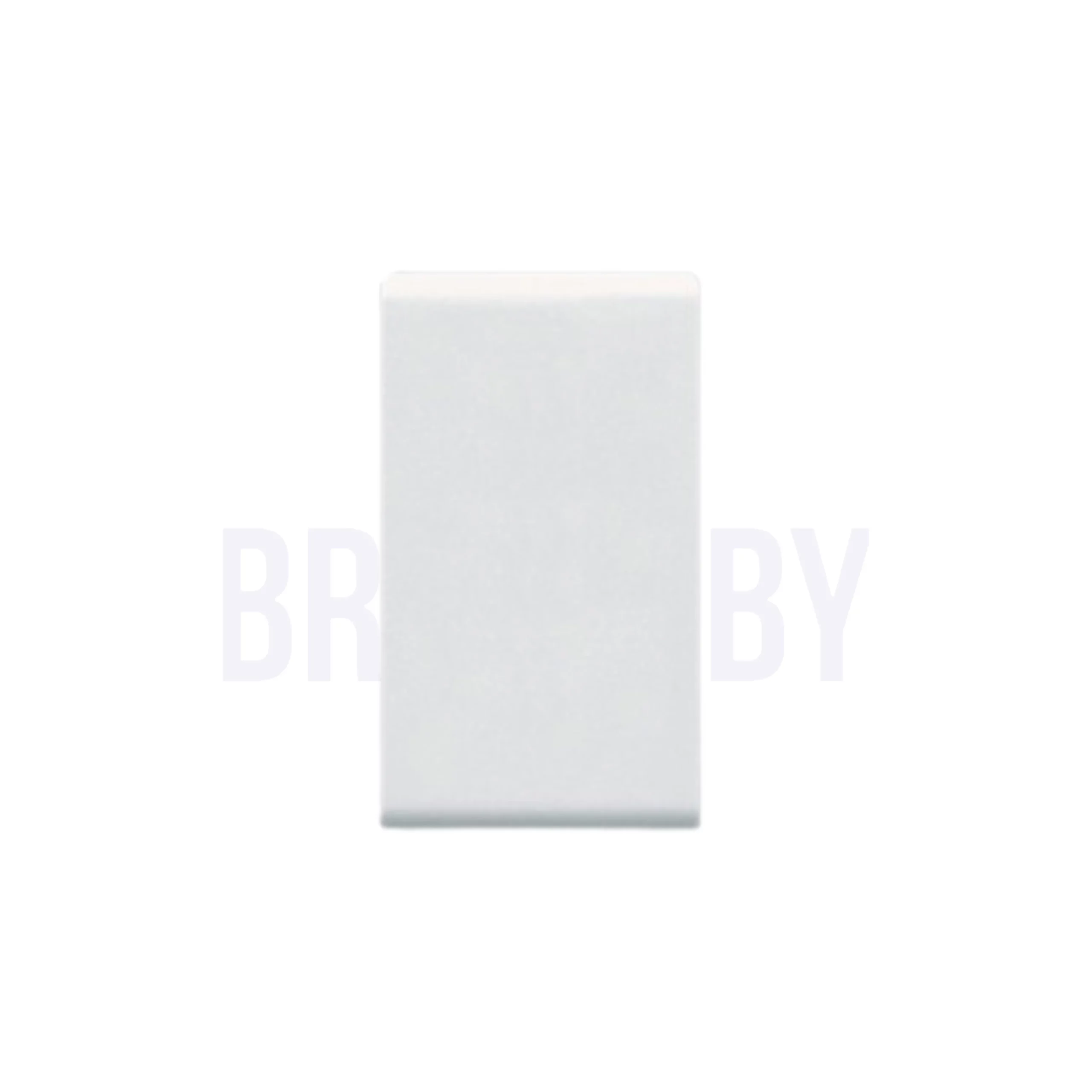 Bouton poussoir 16A blanc ALPHA avec voyant lumineux.